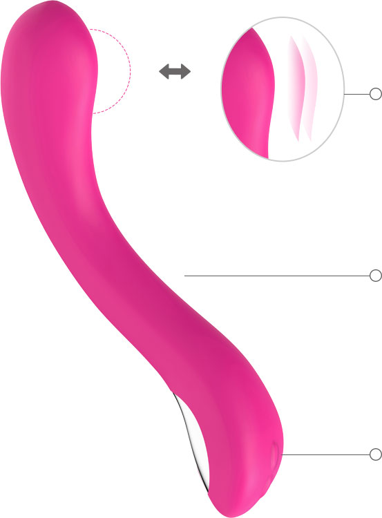  hand free oscilation vibrator Iphone oscillating sex toy